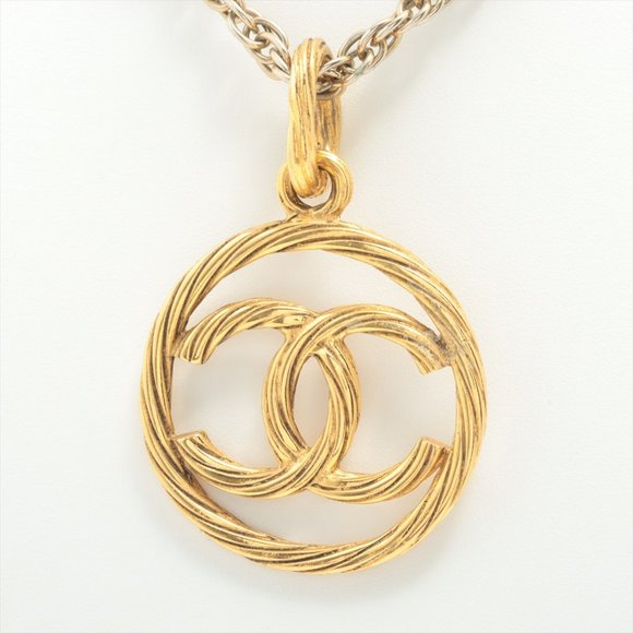 Chanel Vintage 93P Encircled CC Long Woven Chain Necklace - Picture 2 of 6